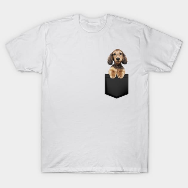 Cocker Spaniel in Pocket T-Shirt by Mind Your Tee